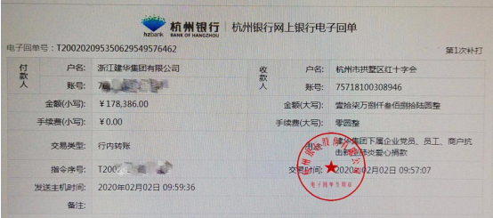 浙江尊龙凯时集团党员、员工和商户奉献爱心