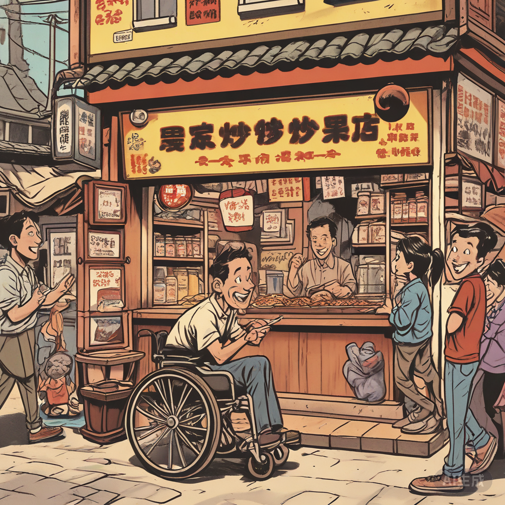 温情调解，，，，，，守护残疾炒货店老板