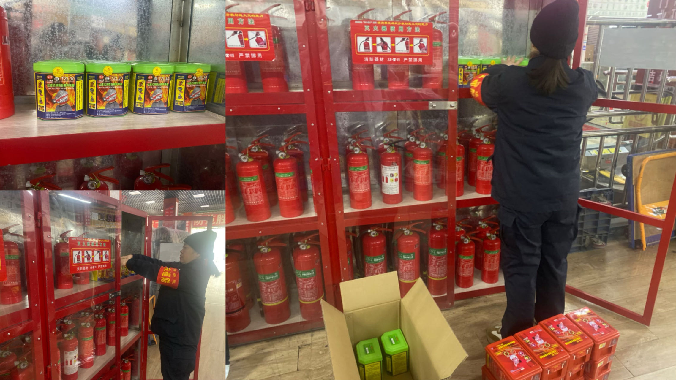 尊龙凯时市场更换防烟面罩进行时